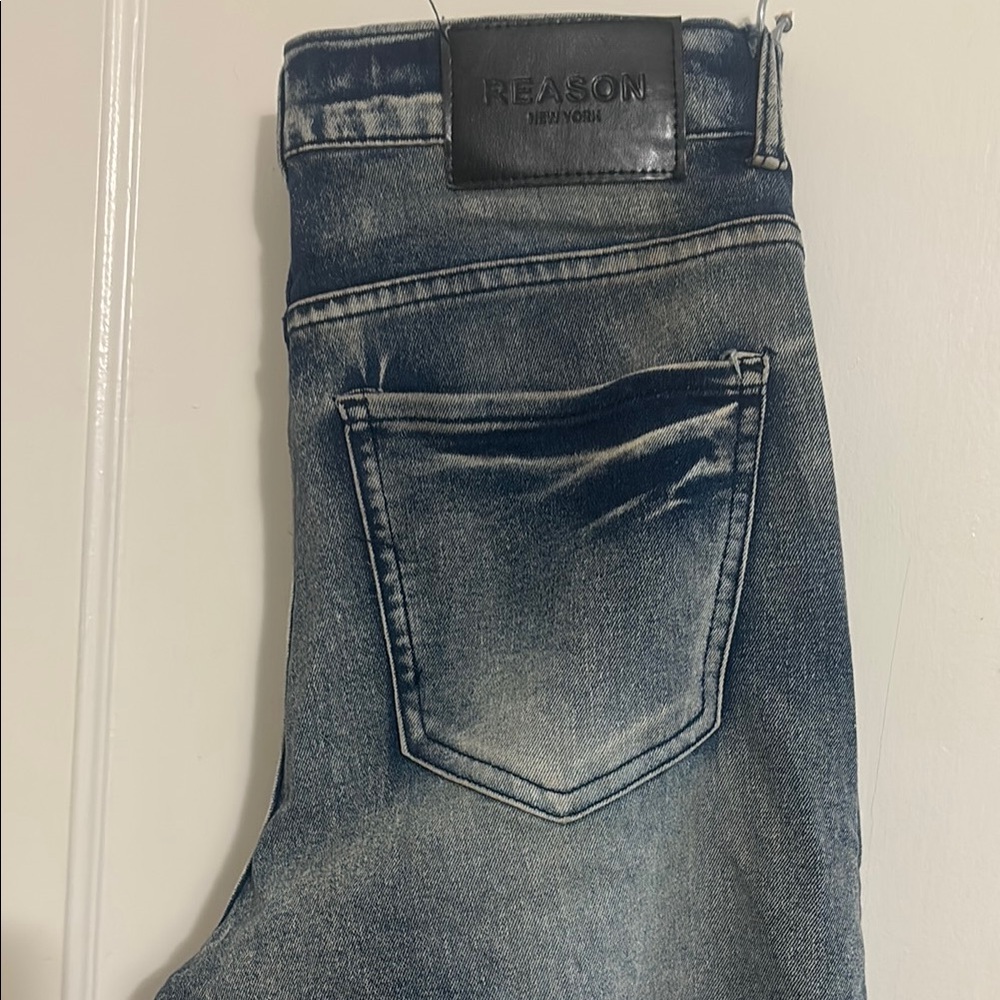 Reason Men's Washed Denim Jeans